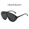 New One-piece Oversized Punk Sunglasses Women Luxury Brand Square Shield Sun Glasses for Men Wrap Around Goggle Eyewear Shades