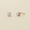 eManco Colorful Rhinestone Diamond-Studded Earrings, Stainless Steel Gold-Plated Ear Cuff.