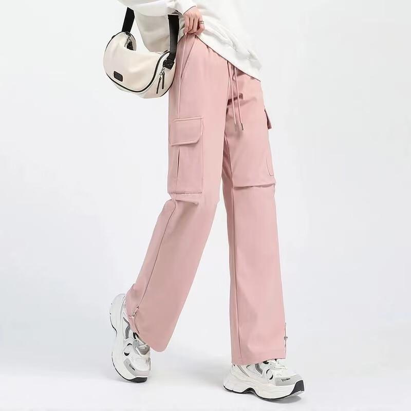 Xuezhongfei Women's Warm Straight-Leg Down Workwear Pants