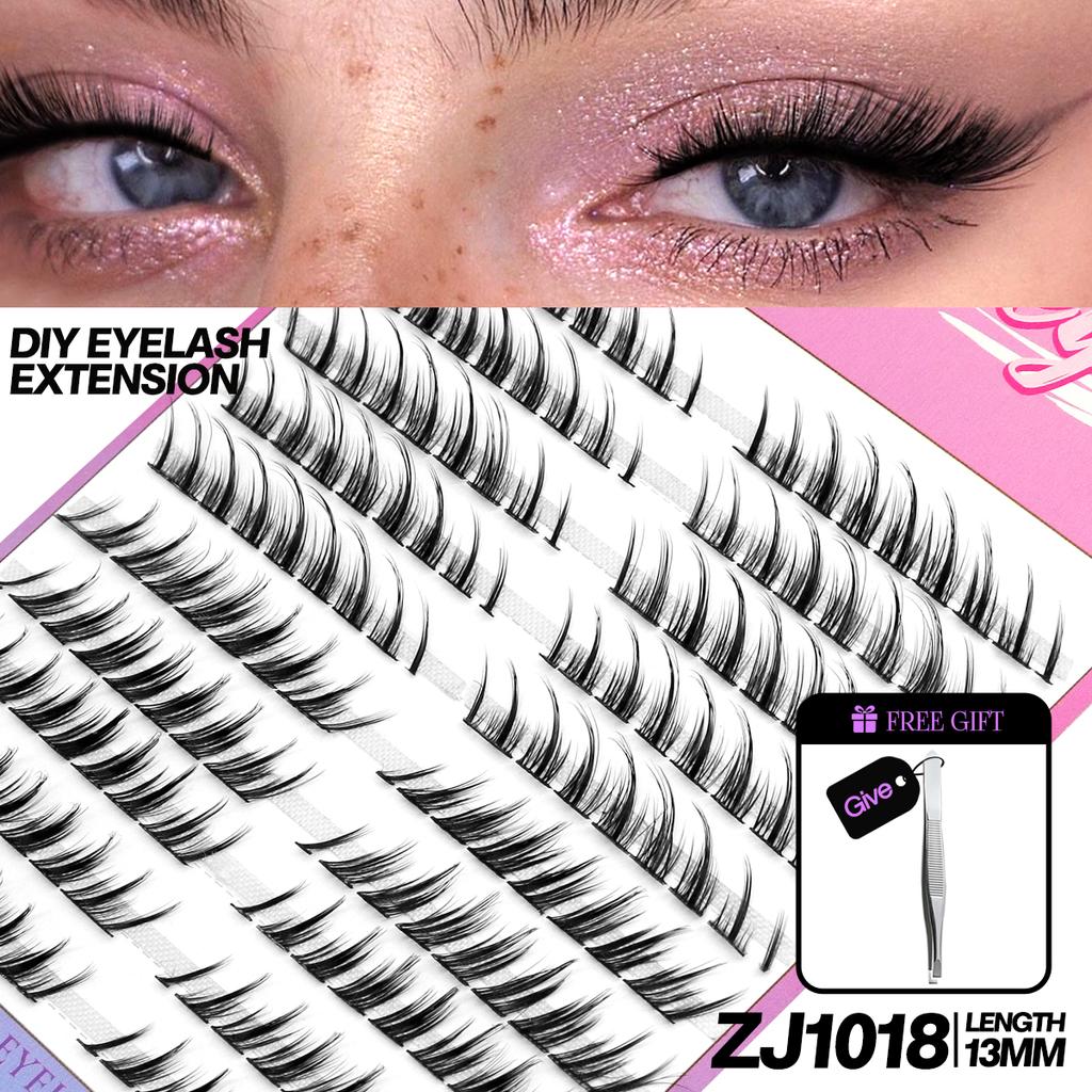 DIY Clusters False Eyelashes Clusters Extensions Individual Lashes Cluster Natural Segmented Eyelashes Bundles