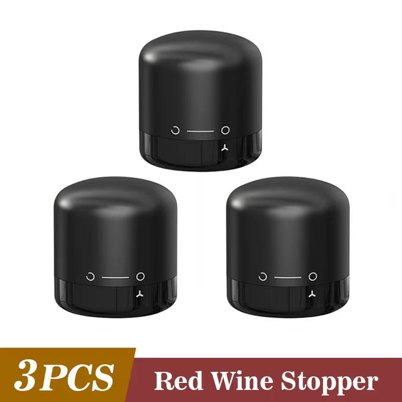 Vacuum Sealed Wine Bottle Stopper Leak Proof Fresh Keeping Cork Plug For Champagne Bar Wine Storage Accessory