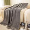 Nordic Retro Knitted Blanket – Perfect for Bedroom, Office, Airplane, or Air Conditioning Use.
