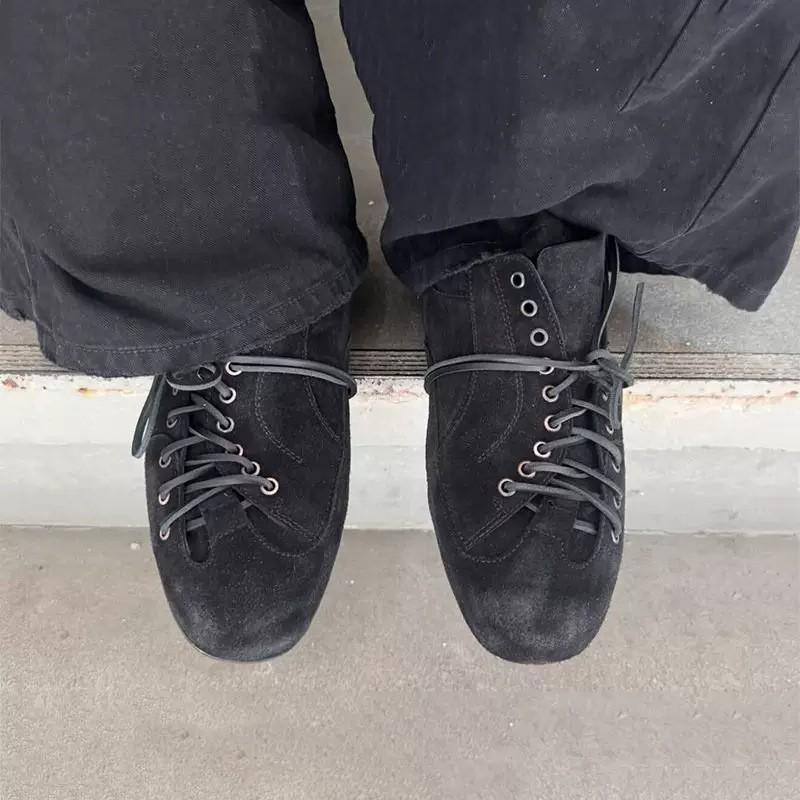 Mens Minimalist Fashionable Derby Trainers Low-Heel Casual Sneakers Daily Wear Outdoor Walking