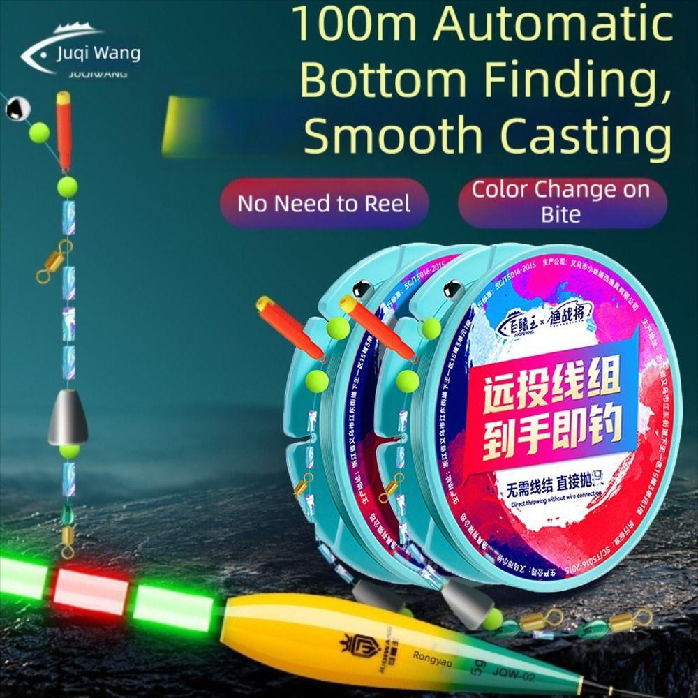 Ready To Use Fishing Line with Bobber Smooth Retrieva Color Changing Float Fishing Accessories