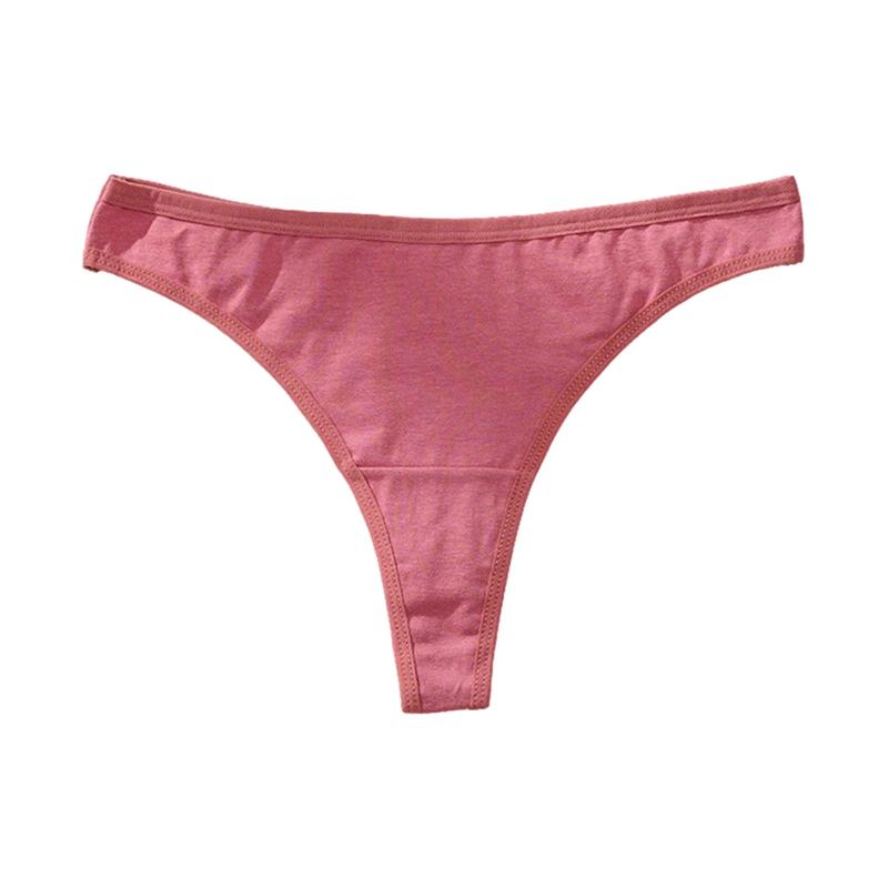 Women Solid Color Thong