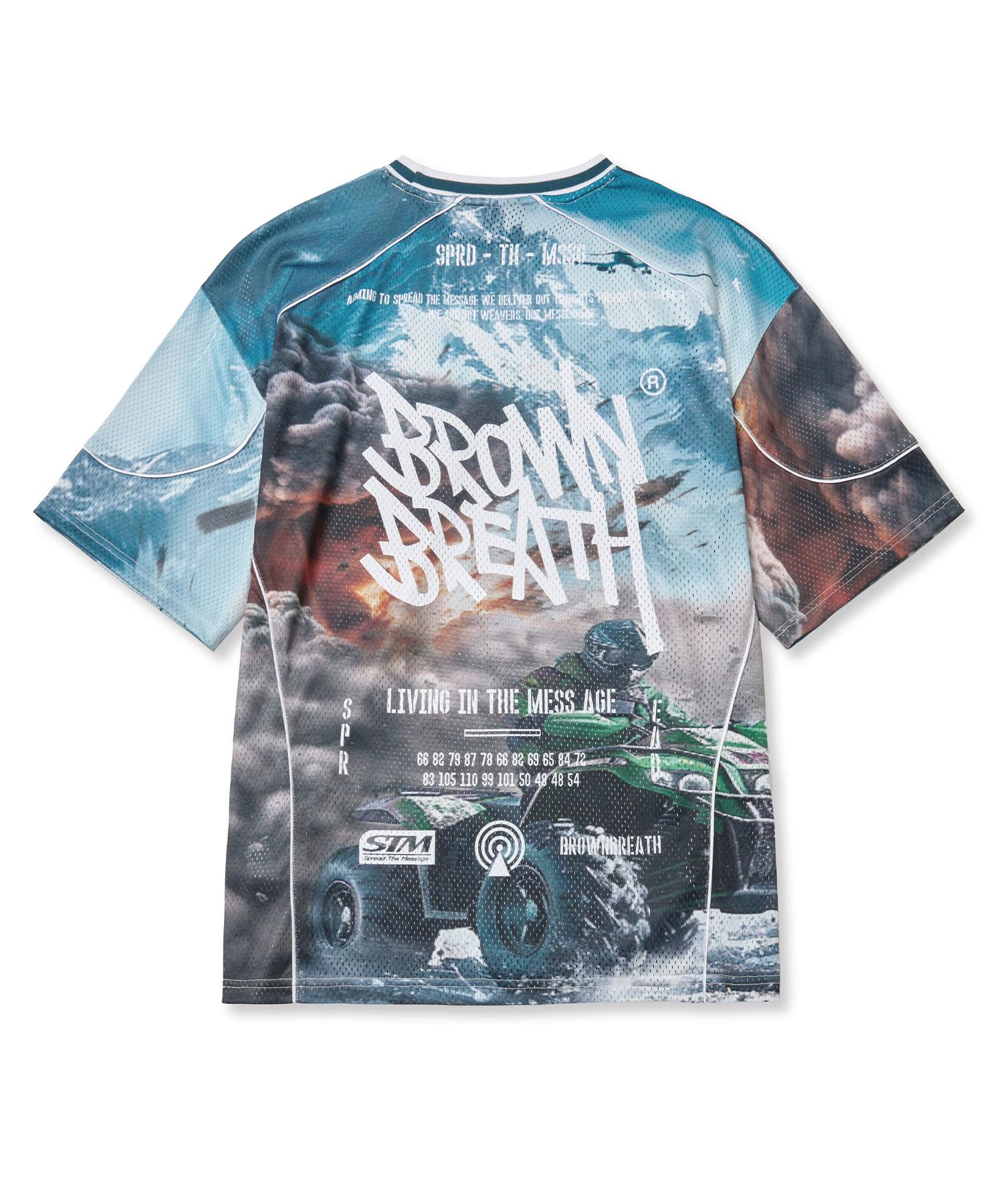 Коричневая майка Bless Btb - Синяя Blue/S