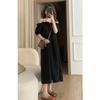 Damen Sommer Süß & Würziges One-Shoulder Kleid - Strandurlaub, Sanfter Stil, Locker, Schlankmachender Mid-Length Rock