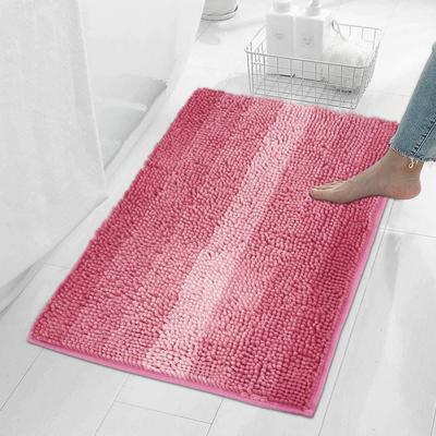 Chenille Non-slip Absorbent Bathroom Doormat Rug for Entrance, Bedroom, and Toilet