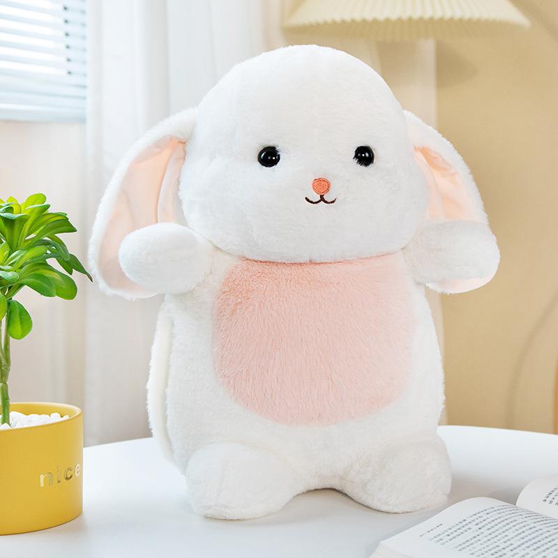 Cute Bunny Plush Toy Doll Can Insert Throw Pillow Doll Girl Little White Rabbit Backpack Dual-Purpose Backpack