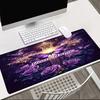1PC Custom Name Purple Butterfly Cross Mouse Pad, Keyboard and Mouse Desk Pad, for Computer Notebook Birthday Gift For Any Room Or Office