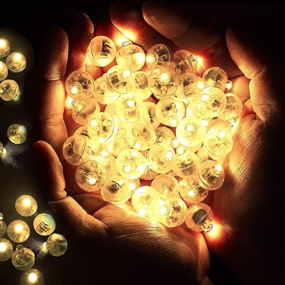 11 Pezzi Luce LED Lampeggiante per Palloncini Mini Lampada per Palloncini Colorata a Batteria Luce Decorativa Rotonda per Natale Decorazione per Matrimonio