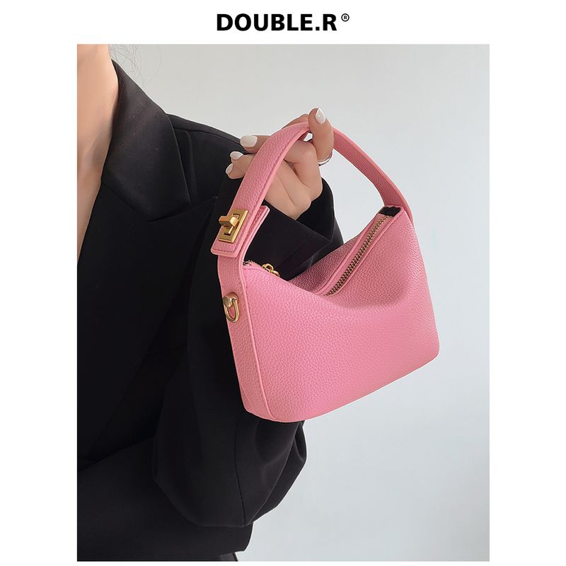 

Xiao Rui Pretty Bag Original Niche Lunch Box Bag Cloud Bag Square Pouch Women s Bag Crossbody Bag 2024 New Arrival Springtide Pink Guava powder-small amount of In Stock
