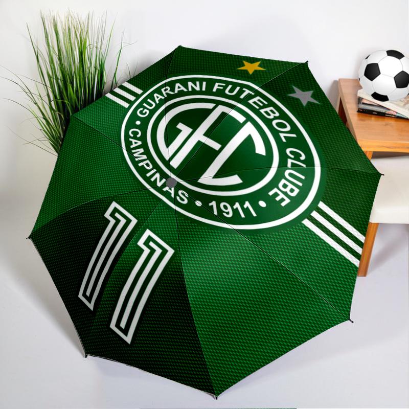 Football Club Emblem Printed Automatic Umbrella, 8-Frame for Travel, camping, Casual Umbrella, Essential Gift for  for family and friends