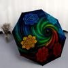 Chakra Balance Mandala Wall Art: Vibrant Energy Wheel Decor for Home or OfficeUmbrella, Portable 3-Fold Compact Umbrella for Men & Women Gift