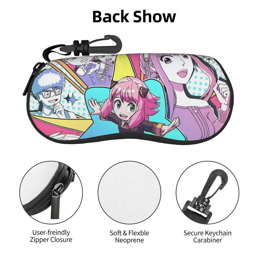 Manga Spy Family Japane Anime Shell Eyeglasses Protector Cases Men Women Sunglass Case Glasses Bag