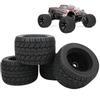 4Pcs 18 RC Car Rubber Tire Rims Truck Wheels for ZD Racing Accessaries Parts 165x104mm