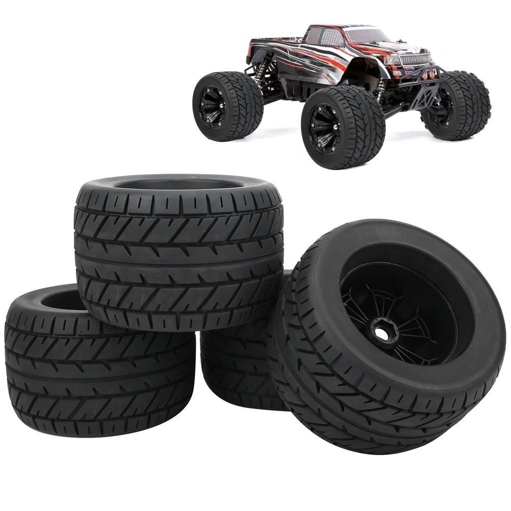 4Pcs 18 RC Car Rubber Tire Rims Truck Wheels for ZD Racing Accessaries Parts 165x104mm