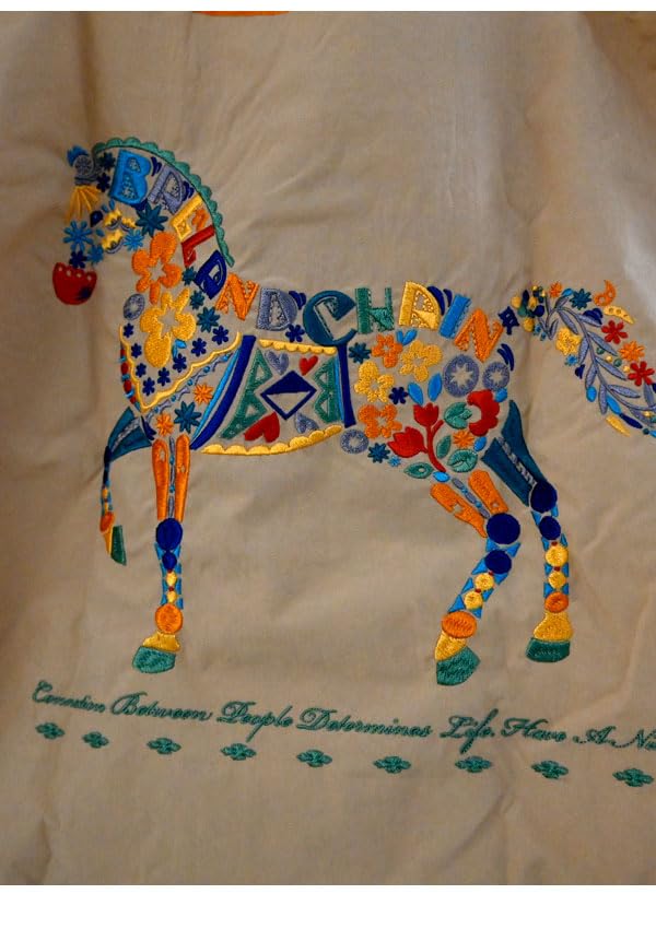 Ball & Chain Authentic F.HORSE FLOWER HORSE Shopping Bag, Large (S.BEIGE, L) 301135