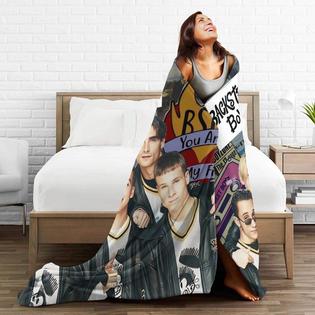 BSB Backstreet Boys Band Blanket Warm Soft Funny Plush Throw Blanket For Bedroom Picnic Flannel Bedspread Bed Cover