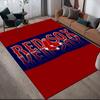 Boston Red Sox2 Flannel Pattern Square Carpet,Area Rug,Carpet Rug for Living Room Bedroom Sofa Playroom Decor,Non-slip Floor Mat