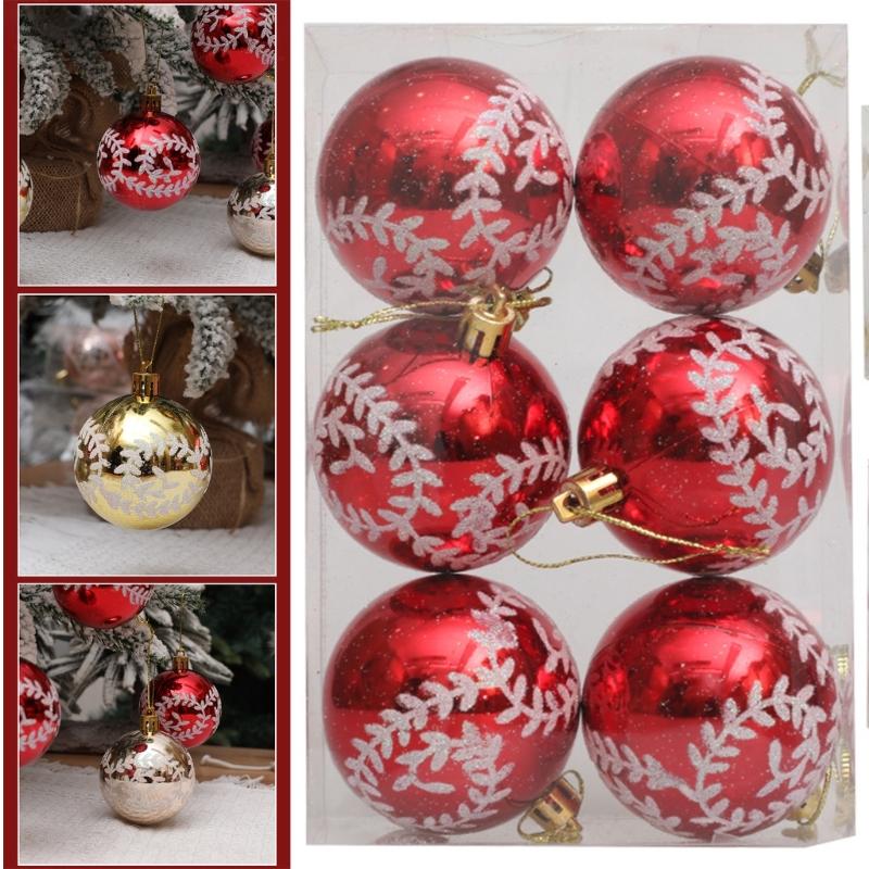 10 Box Christmas Tree Hanging Decoration Colorful Decorative Baubles Stylish Window and Door Ornament Party Supplies