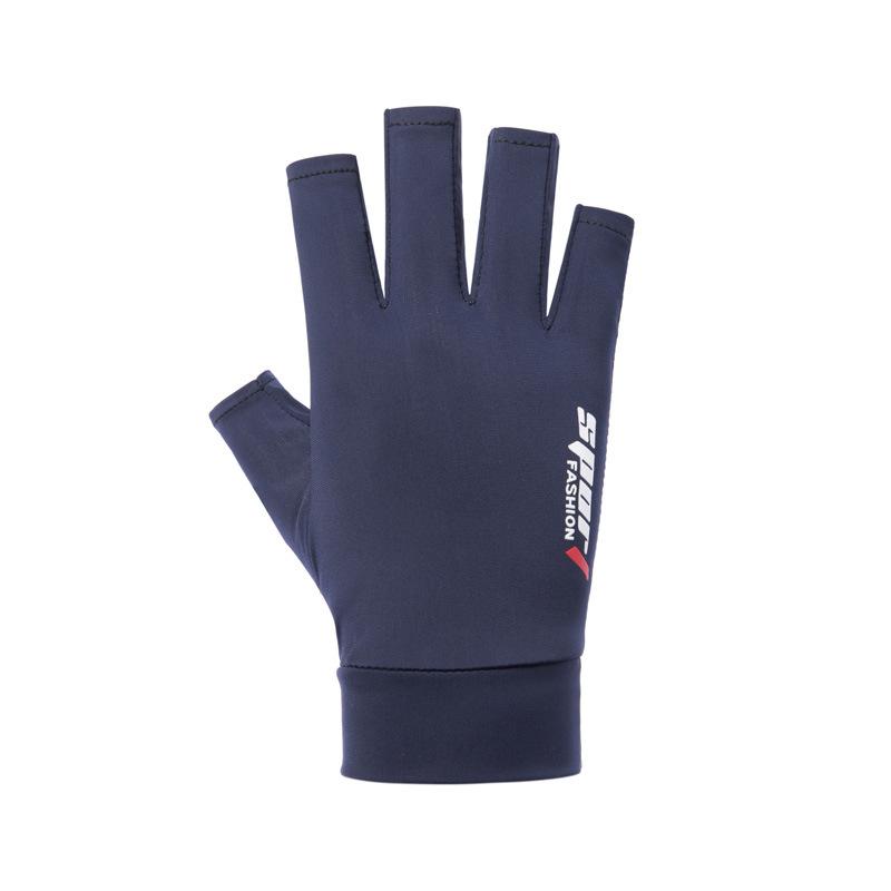 Spring and Summer Ice Silk Half-finger Gloves