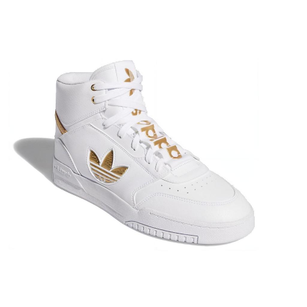 Adidas Drop Step XL White Gold Metallic Unisex Sneakers Footwear-White FW2040