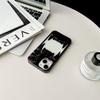 Plating Soft Rubber Frame Tiger Teeth-Shaped Phone Case For 11 12 13 14 15 16 Pro Max Plus TPU Lens Protection Shockproof Cover