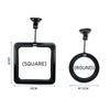 5Pcs Aquarium Feeding Ring Fish Tank Station Floating Food Tray Feeder Square Circle Accessory Suction Cup Fish Feeding Supplies