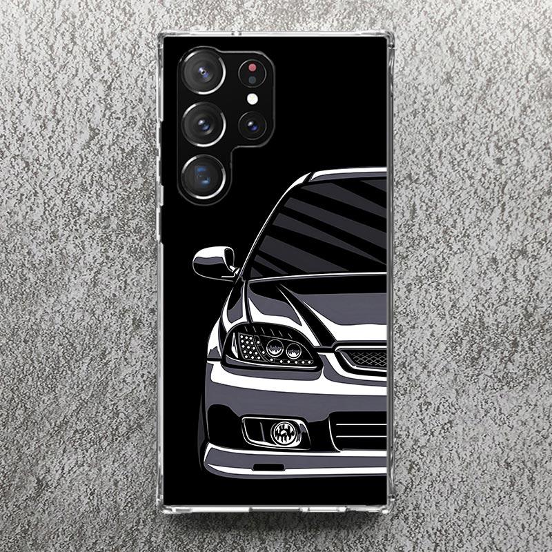 JDM Tokyo Drift Sports Car Male Men Phone Case For Samsung Galaxy S25 S24 S23 Ultra S22 Plus S21 S20 FE S10 + S25Ultra S24U Soft