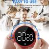Magnetic Digital Timer with Large LED Display Kitchen Rotary Timer Digital Visual Timer for Cooking,Studying, Exercising