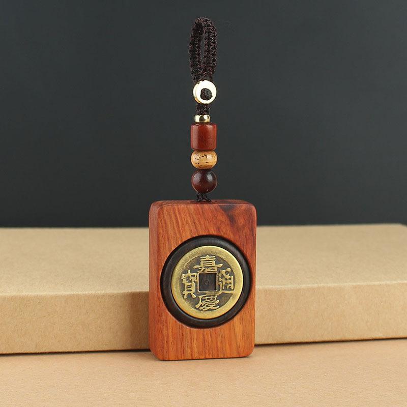 

Высококачественный эбеновый перевод денег независимо от марки автомобиля брелок ретро литературный подвеска для сумки медная монета вращающаяся подвеска