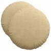 Seat Cushion 2 Pcs Gray Green Ø50 X 19 Cm Cord Fabric