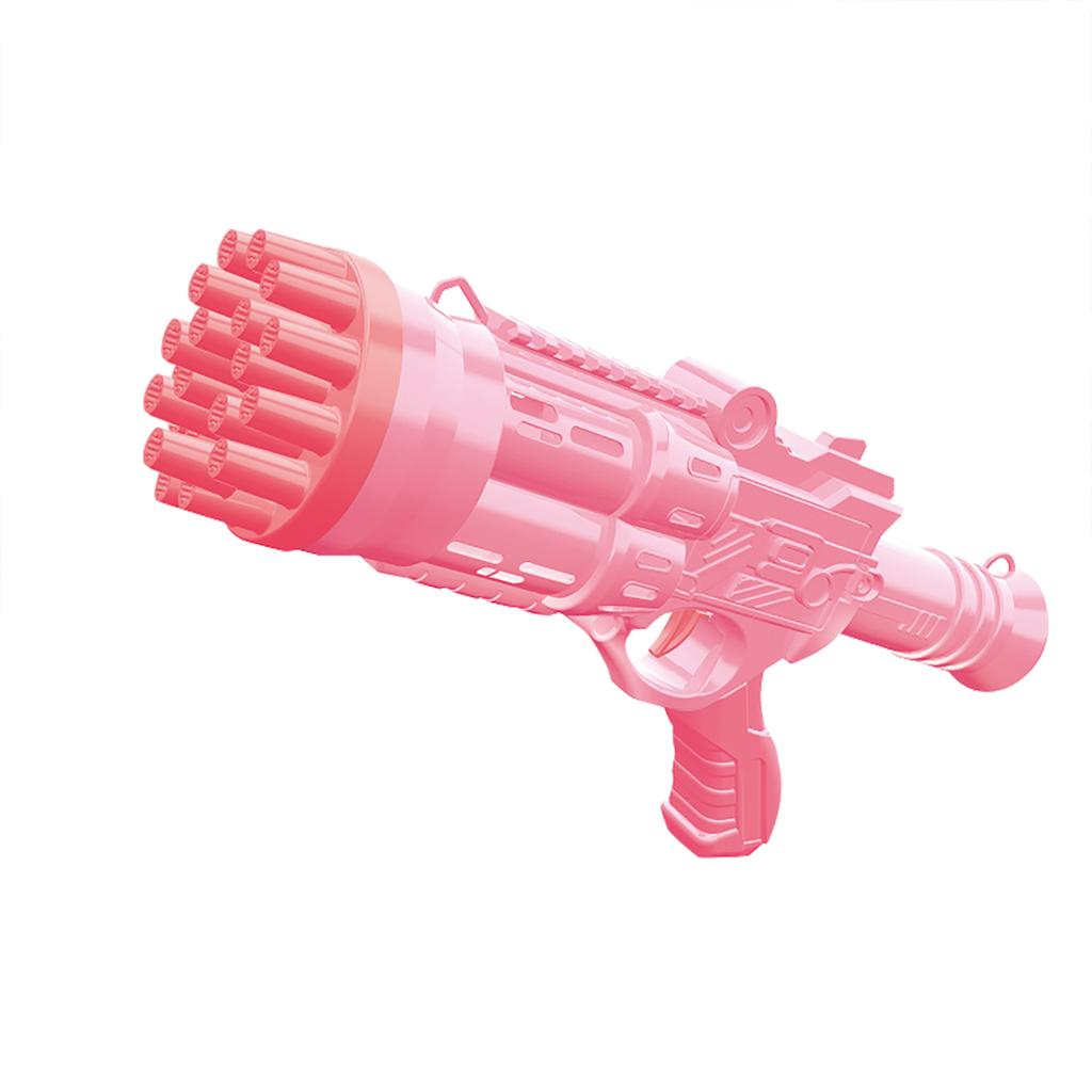 (H0826)Bubble-Gun, 24 Holes Automatic Bubble Machine For Kids, Bubble Maker For Party Favors Outdoor Toys