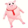 Squeeze Piggy Toy, Pink Pig Squishy Toy, Cute Pig Sensory Stress Toy, Funny Stretch Animal Stress Relief Pink Pig Toy for Kids and Adults