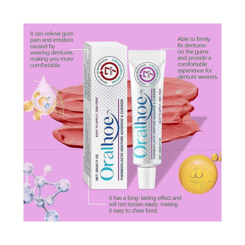 2 x Lepidlo na protézy Termoplastické lepidlo na protézy Drží protézy pro zvýšené pohodlí