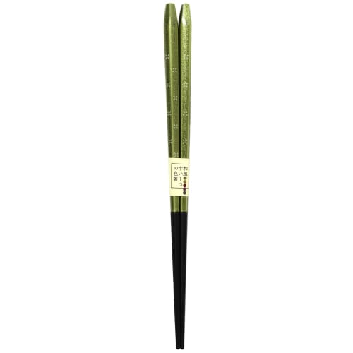 Ishida Chopsticks, Japanese Sweets, Matcha Green, Pentagonal Design, 23cm