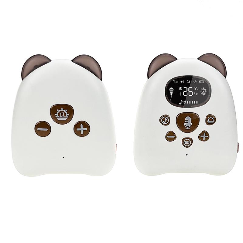 Voice Intercom Baby Monitor 2.4Ghz Wireless Long Range  Audio Sender Reciever Lullaby Temperature Display Nanny Cam V50