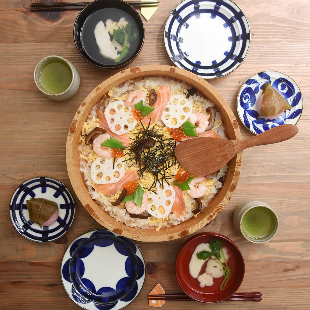 natural69 Set Scorched Gosu Plate Set of 4 Round Lattice Leaf and Mountain Path Natural69 Hasami Ware Scorched Gosu Microwave and Dishwasher Made in