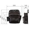 Tajima Safe System Detachable Waist Pouch, Crocodile, 3-Tier Large Nail Pouch, Made of High-Strength, Flexible, and Durable Synthetic Leather (SFKBG-K