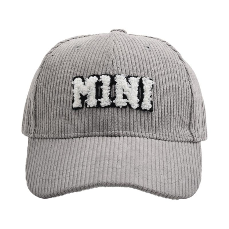 Baseball Hat MAMA Corduroy Baseball Hat Peaked Hat Baseball Sunhat HipHop Hat Parent-child Hat Curved Visor