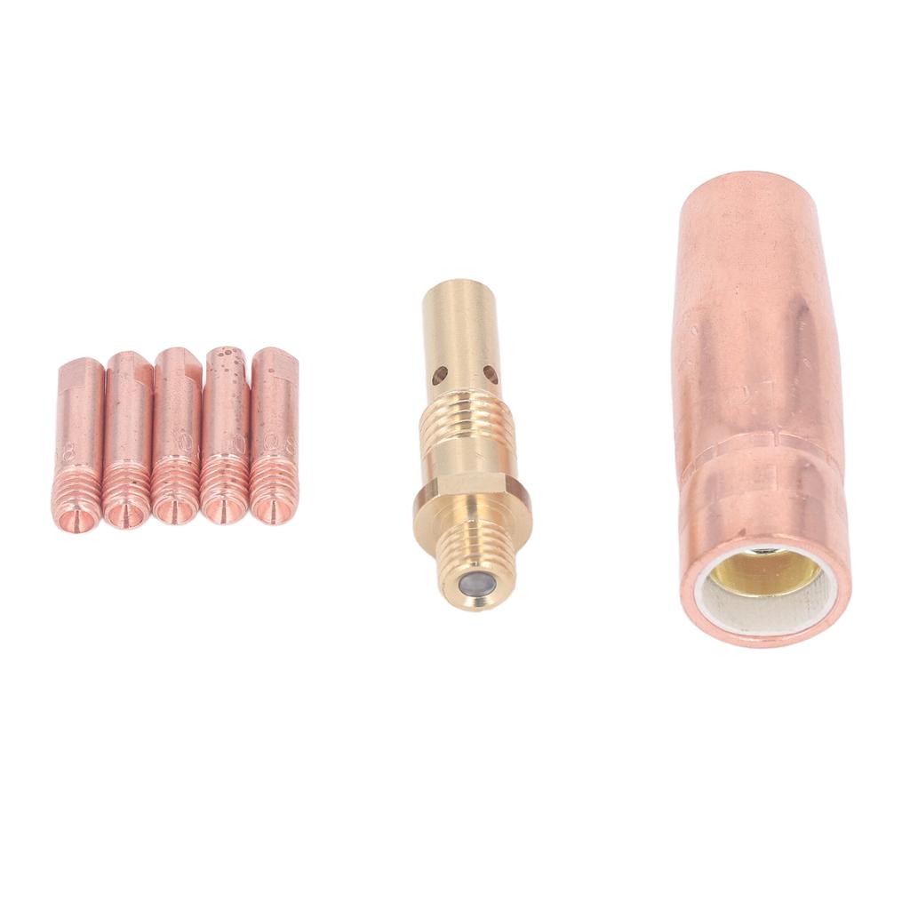 0.8mm MIG Welding Torch Parts Gas Nozzle Diffuser Contact Tips Replacement for Magnum 100L K530
