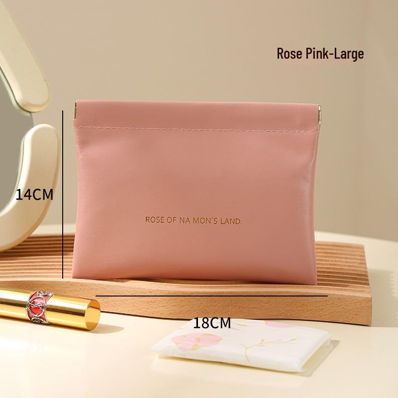 Automatic Cable & Makeup Storage Bag with Free Shipping: Compact Case for Earphones & Lipstick