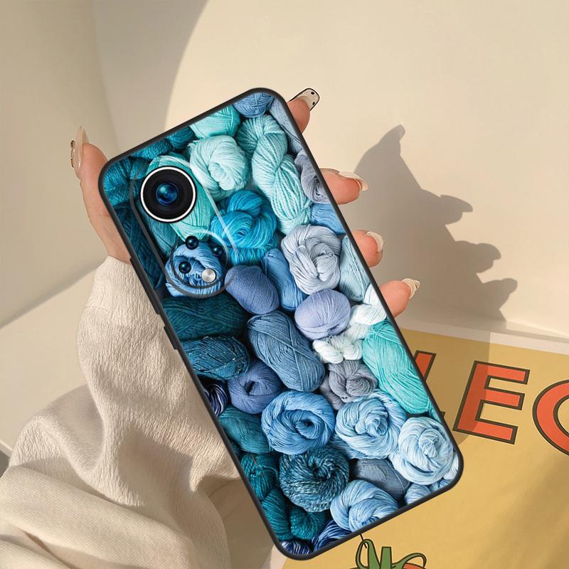 Sewing Knitting Crochet Case For Honor Magic 8 Pro 5 6 7 Lite Cover For Honor 400 200 90 70 50 X8a X8b X9a X9b X9c
