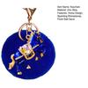 Keychain Sparkling Rhinestones Horse Charm Car Key Chain with Plush Ball Decor Holidays Graduation Decorative Accessory