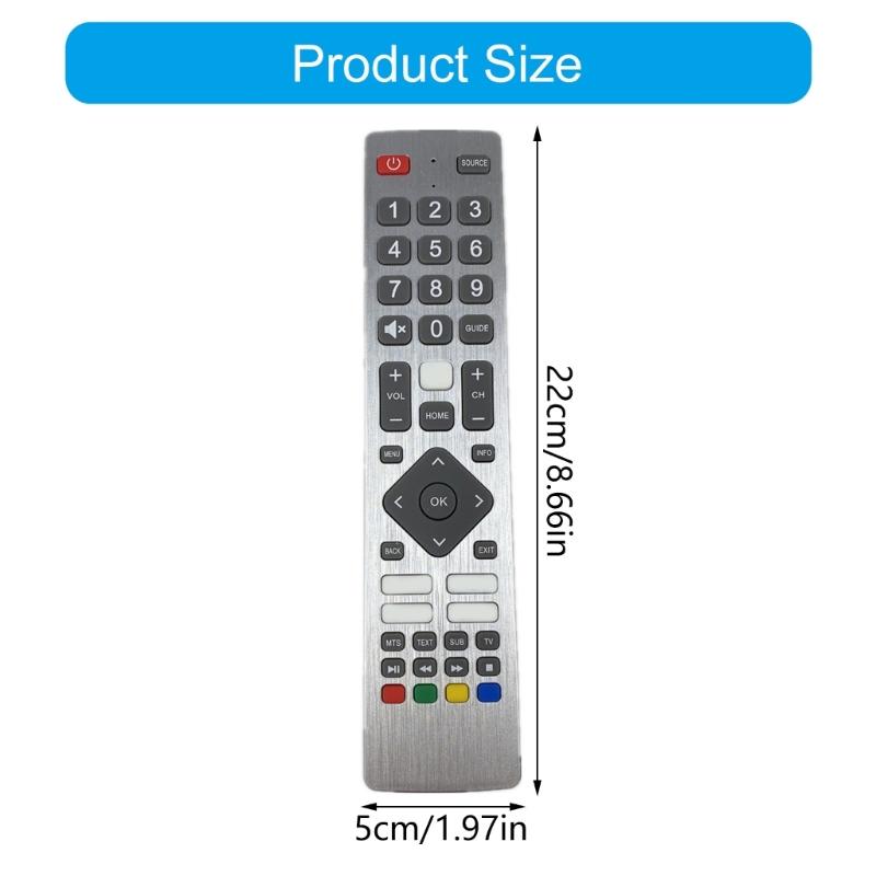 Replacement IR Remote Control For RMC0133 Digital TVs Easy Setups Ergonomic Key Long Lasts Build