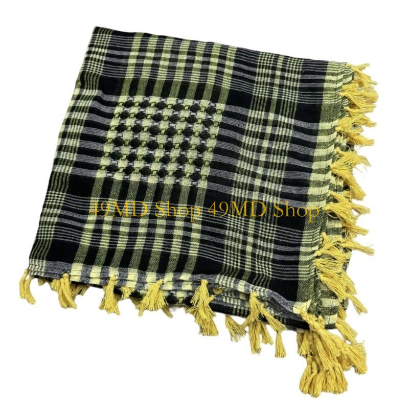 

49MD Elegant Scarf Shawl Unisex Shemagh Neckerchief Head Scarf Great for Outdoor