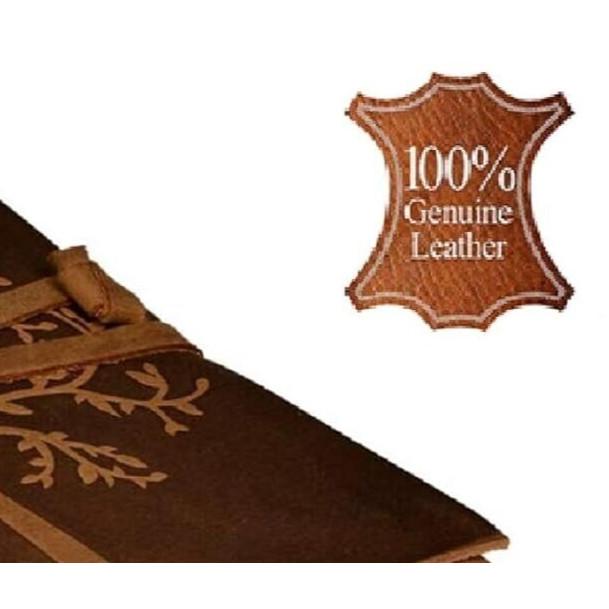 RSINC Tree Pattern Embossed Leather Diary of size 5 by 7 Inches in Brown Colour JL286093830617