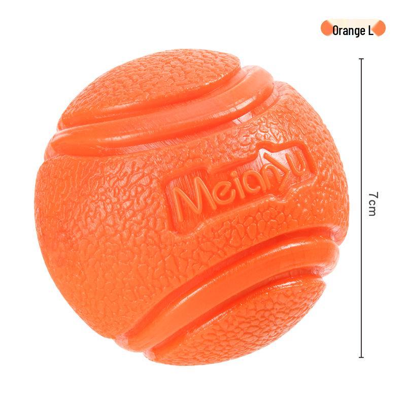 Meianju Dog Chew Ball: Durable Rubber Toy for Fetching and Biting