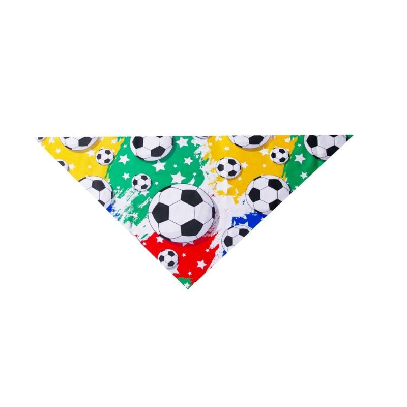 Football Theme Pet Bandanas Scarf Breathable Fabric Dog Cloth With Adjust Detailing for Most Breeds
